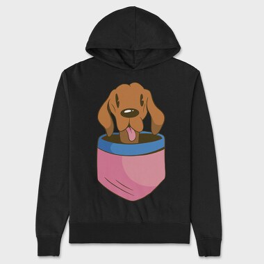 Vizsla Dog Pocket, Hanorac Oversize Barbati (Unisex)