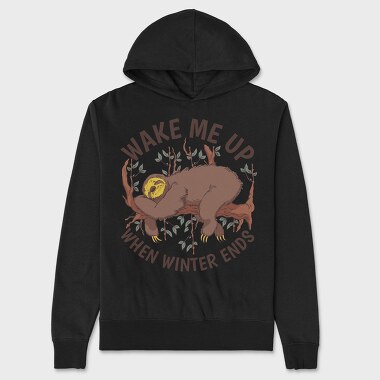 Wake Me Up When Winter Ends, Hanorac Oversize Barbati (Unisex)