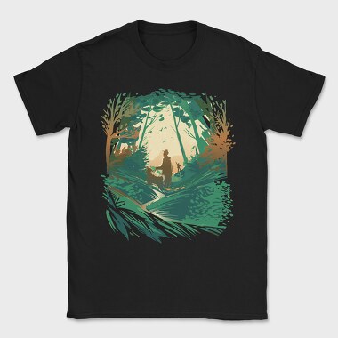 Walk Woods Dog, Tricou Barbati (Unisex)