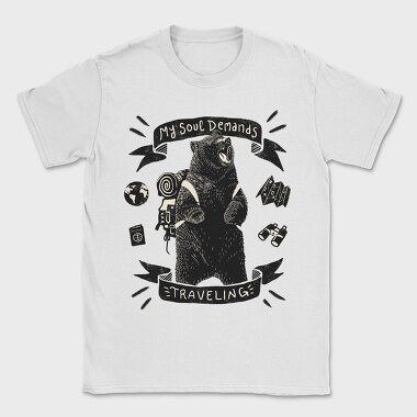 Wanderlust Bear, Tricou Barbati (Unisex)