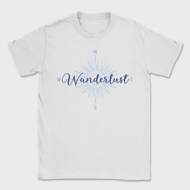 Wanderlust Blue Compass, Tricou Barbati (Unisex)