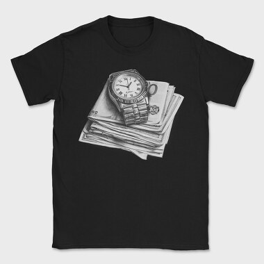Watch and Money Stack, Tricou Barbati (Unisex)