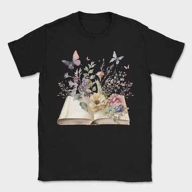 Watercolor Book Flowers, Tricou Barbati (Unisex)