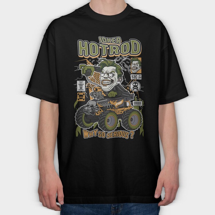 Joker Monster Truck, Tricou Oversize Barbati (Unisex)