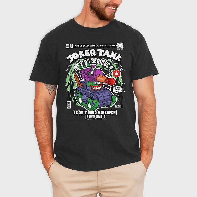 Joker Tank Chaos, Tricou Barbati (Unisex)