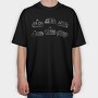 Vintage Game Controllers Joysticks Monochrome, Tricou Oversize Barbati (Unisex)
