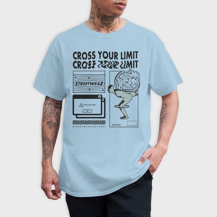 Cross Your Limits 1, Tricou Barbati (Unisex)