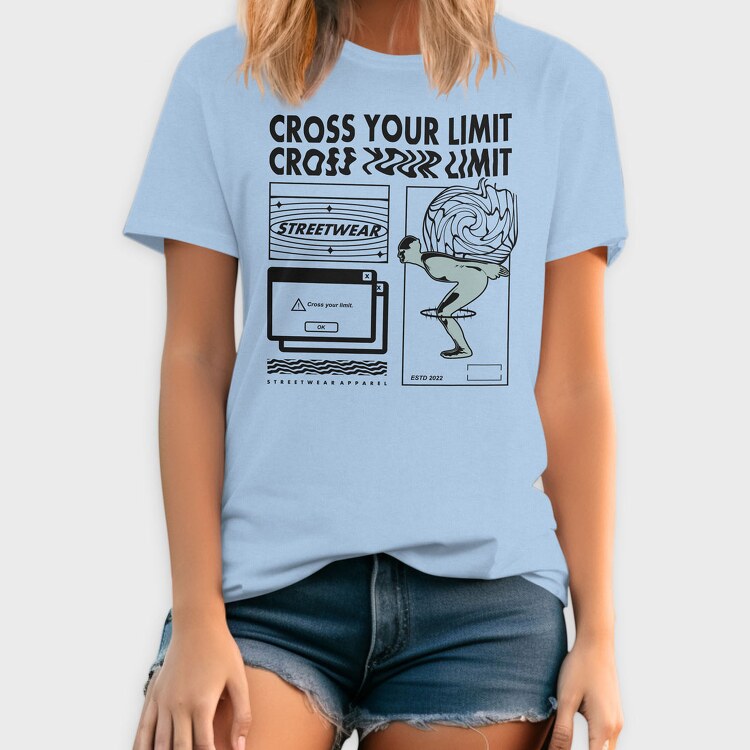 Cross Your Limits 1, Tricou Barbati (Unisex)