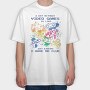 Video Games Quote Watercolor, Tricou Oversize Barbati (Unisex)