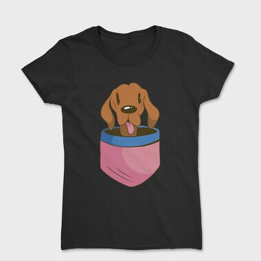 Vizsla Dog Pocket, Tricou Femei