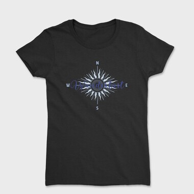 Wanderlust Blue Compass, Tricou Femei