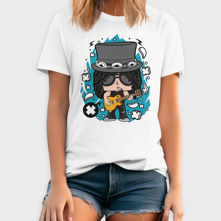 Rockstar Guitar Hero 1, Tricou Barbati (Unisex)