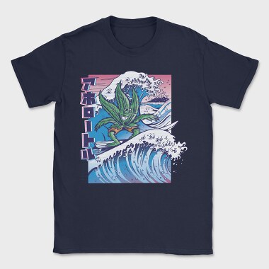 Weed Leaf Surf, Tricou Barbati (Unisex)