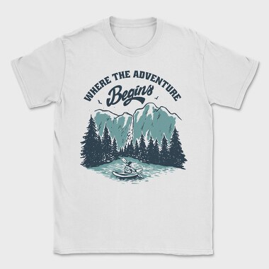 Where the Aventure Begins, Tricou Barbati (Unisex)