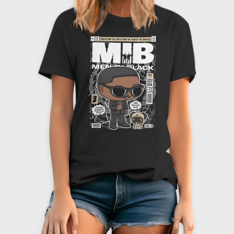 Agent J Comic Pop Art, Tricou Barbati (Unisex)