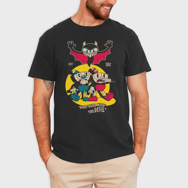 Cuphead 1, Tricou Barbati (Unisex)
