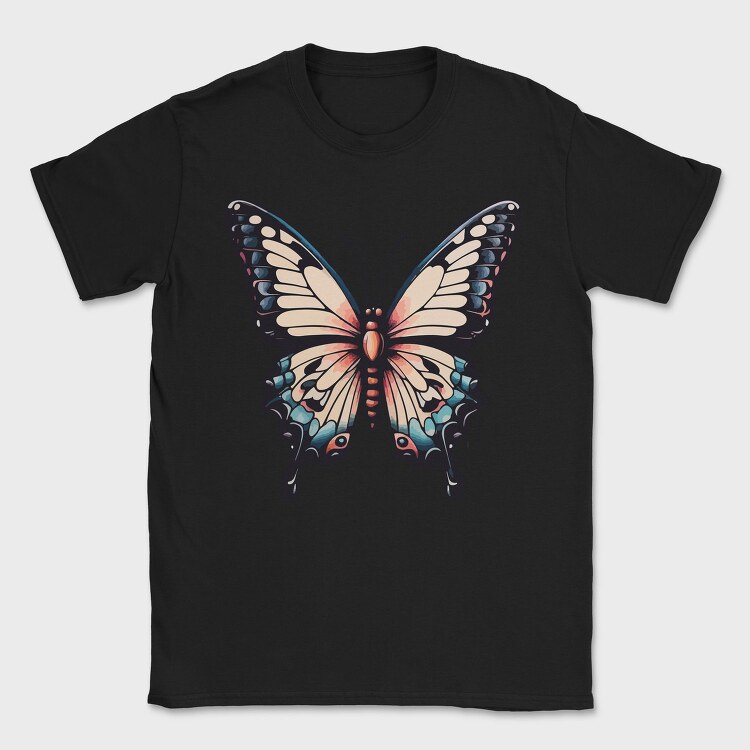 Vibrant Traditional Butterfly, Tricou Barbati (Unisex)