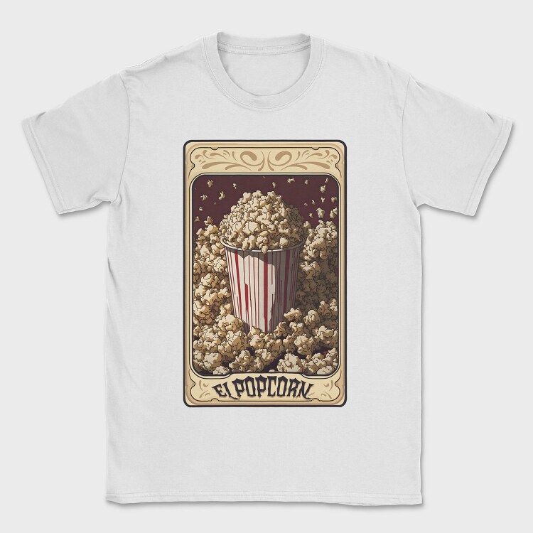 Vintage Popcorn Tarot, Tricou Barbati (Unisex)