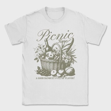 Vintage Picnic Basket, Tricou Barbati (Unisex)