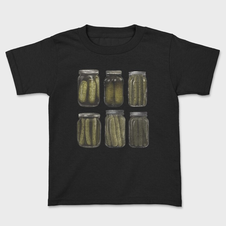 Vintage Pickles Jar Graphic Canned, Tricou Copii
