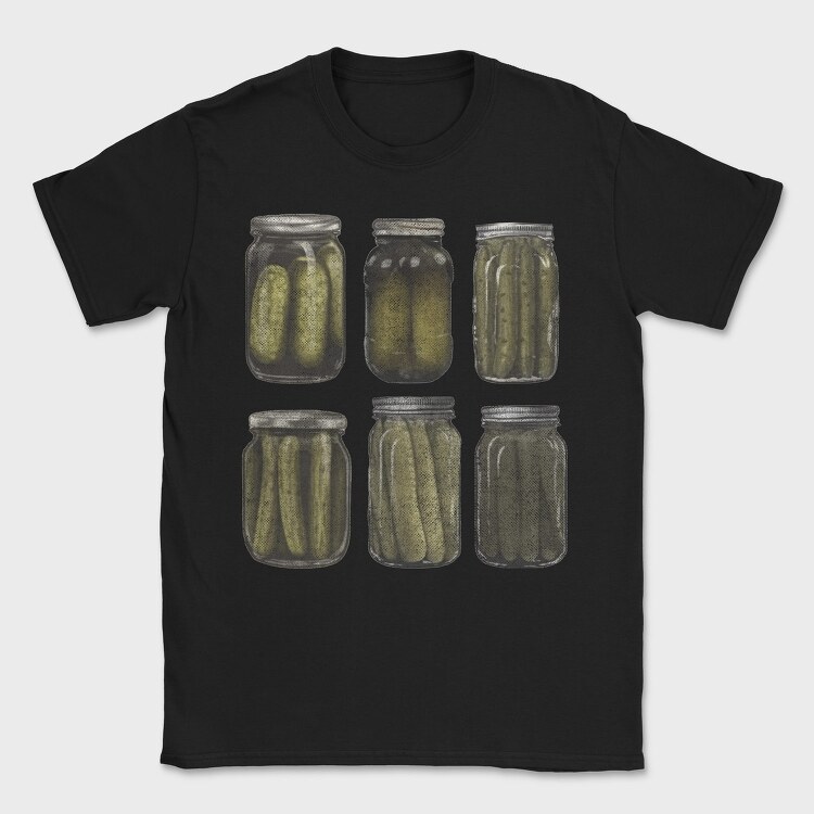 Vintage Pickles Jar Graphic Canned, Tricou Barbati (Unisex)