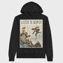 Vintage Mermaids And Pirate, Hanorac Oversize Barbati (Unisex)