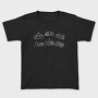 Vintage Game Controllers Joysticks Monochrome, Tricou Copii