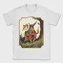Vintage Fox Coat Illustrations, Tricou Barbati (Unisex)