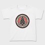 Vintage Christmas Tree Emblem, Tricou Copii