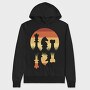 Vintage Chess Pieces, Hanorac Oversize Barbati (Unisex)