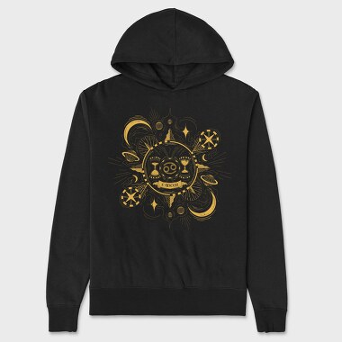 Vintage Cancer Constellation Zodiac Sign, Hanorac Oversize Barbati (Unisex)