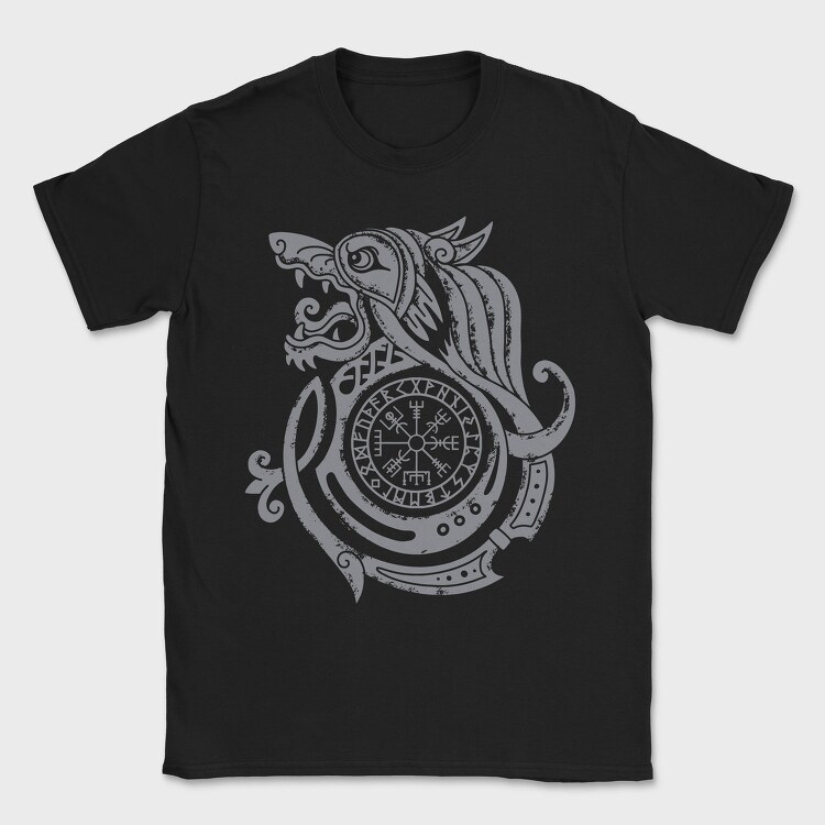 Viking Wolf, Tricou Barbati (Unisex)