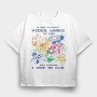 Video Games Quote Watercolor, Tricou Oversize Barbati (Unisex)