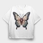 Vibrant Traditional Butterfly, Tricou Oversize Barbati (Unisex)