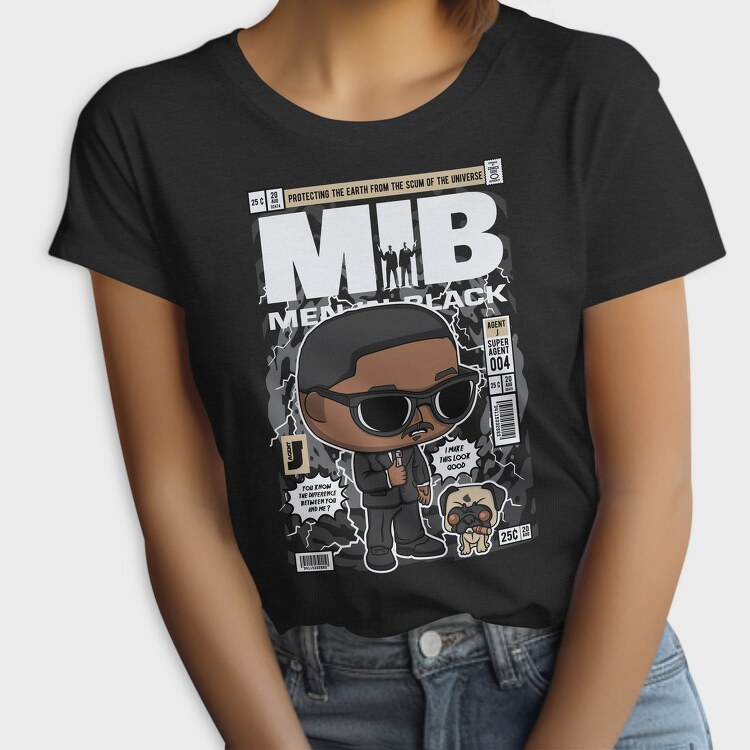 Agent J Comic Pop Art, Tricou Femei