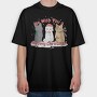 We Wish You a Meowy Christmas, Tricou Oversize Barbati (Unisex)