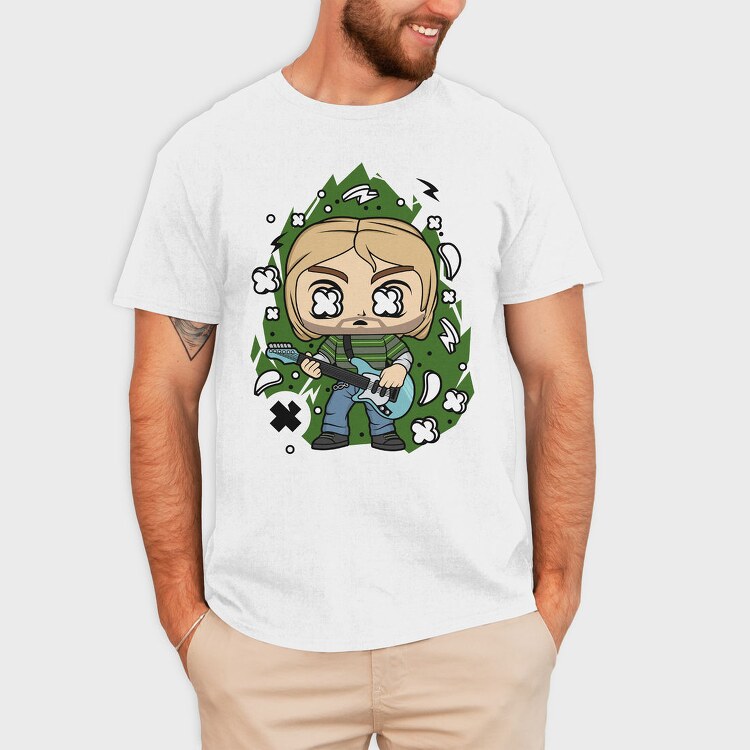 Rockstar Guitar Hero, Tricou Barbati (Unisex)