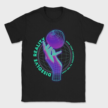 Wireframe Dissolve Reality Hand, Tricou Barbati (Unisex)