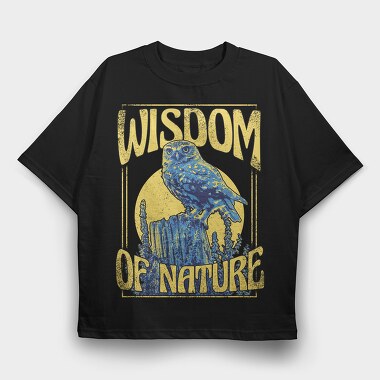 Wisdom of Nature, Tricou Oversize Barbati (Unisex)