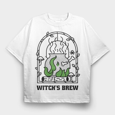 Witchs Brew, Tricou Oversize Barbati (Unisex)