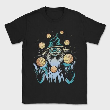 Wizard Juggling Planets, Tricou Barbati (Unisex)
