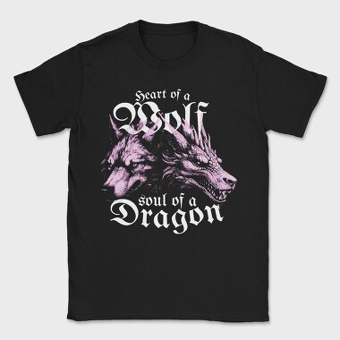 Wolf and Dragon, Tricou Barbati (Unisex)