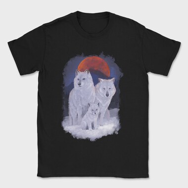 Wolf Family Moon, Tricou Barbati (Unisex)