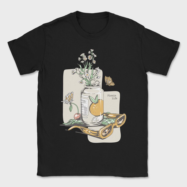 Tricou Barbati (Unisex) Imprimat digital direct in tesatura, bumbac premium 100%.