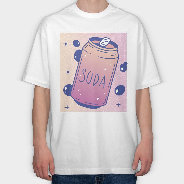 Vaporwave Soda Can, Tricou Oversize Barbati (Unisex)