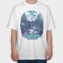 Vancouver Island Nature Tote, Tricou Oversize Barbati (Unisex)