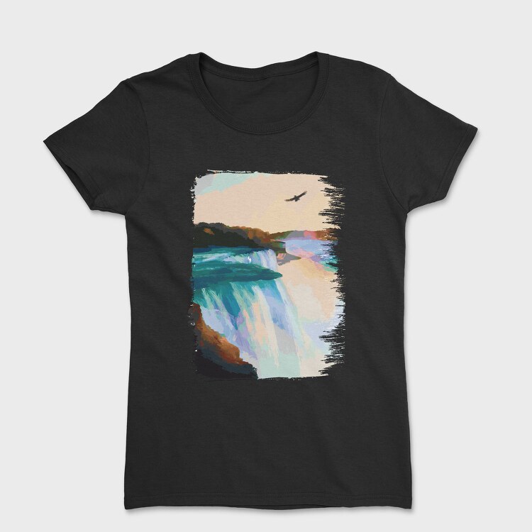 Niagara Falls Painting, Tricou Femei