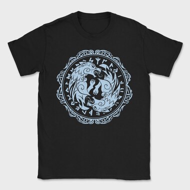 Wolf Viking Runes, Tricou Barbati (Unisex)