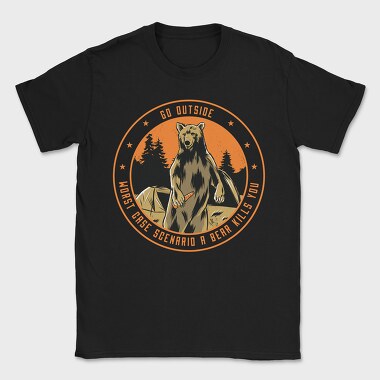 Worst Case Scenario Camping, Tricou Barbati (Unisex)