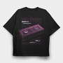 Vaporwave Vhs, Tricou Oversize Barbati (Unisex)